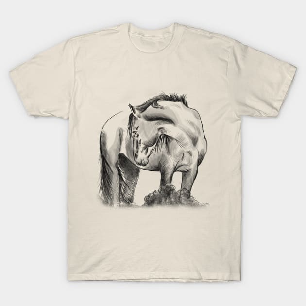 Horse T-Shirt by JulietLake